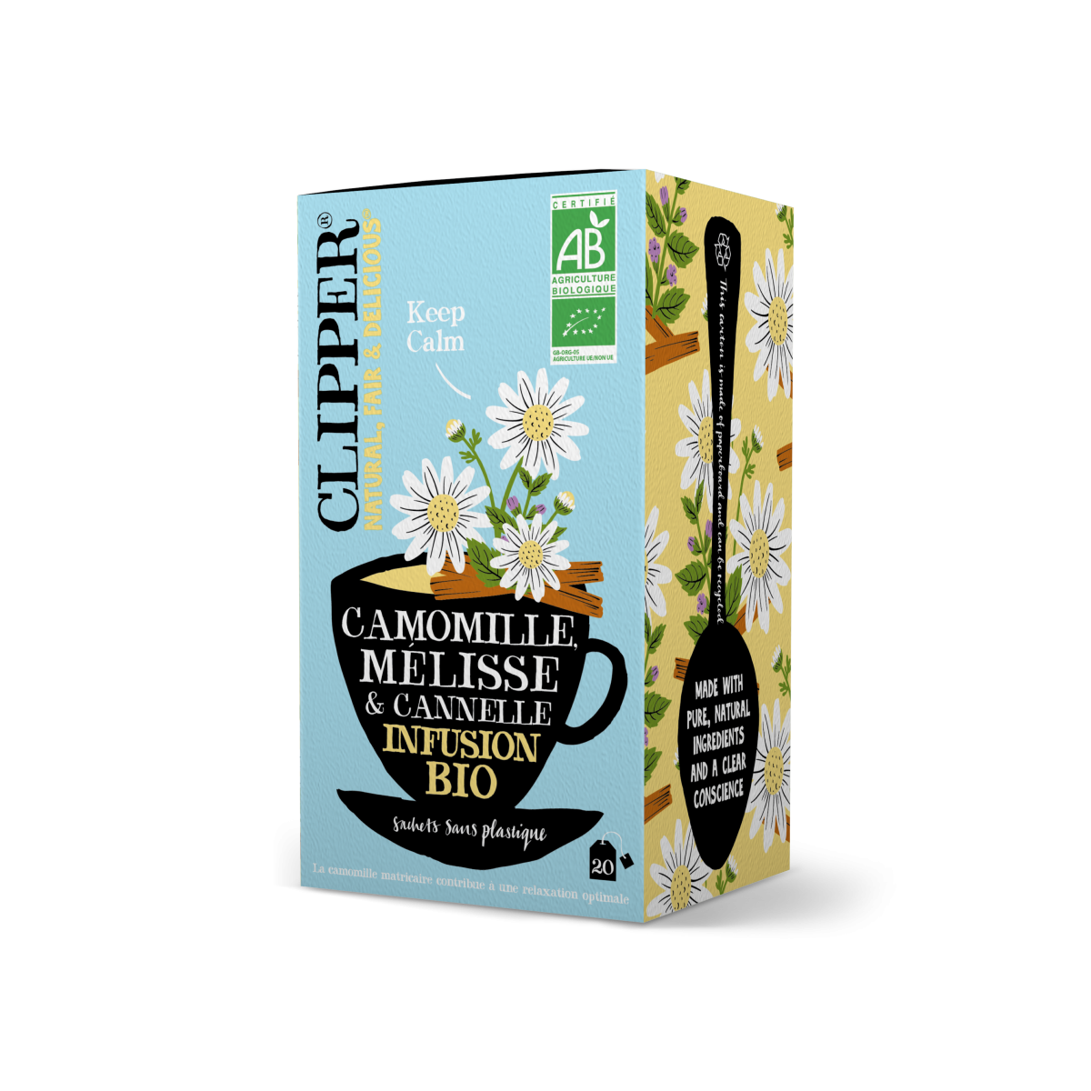 Infusion bio Camomille Mélisse - Clipper Teas