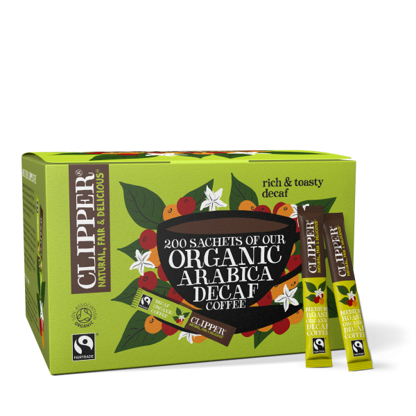 instant freeze dried decaf arabica coffee and satchets fairtrade organic